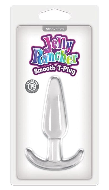 Jelly Rancher T Plug Smooth Clear - - Butt Plugs