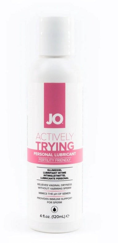 Jo Actively Trying Lubricant 4 Oz / 120 Ml (T) - - Water Based Lubes