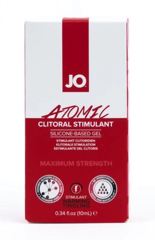 JO Clitoral Gel - Atomic 0.34 Oz / 10 ml - - Silicone Based Lubes