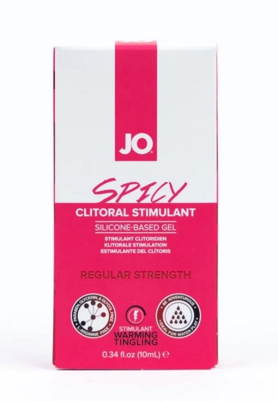 JO Spicy Clitoral Gel Warming 0.34 Oz / 10 ml - - Silicone Based Lubes