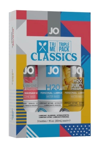 Tri Me Triple Pack Classics by System Jo - Water Based Lubes