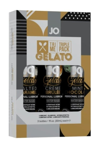 JO Tri-Me Triple Pack Gelato Various Gift Set 1 floz Lube - Water Based Lubes