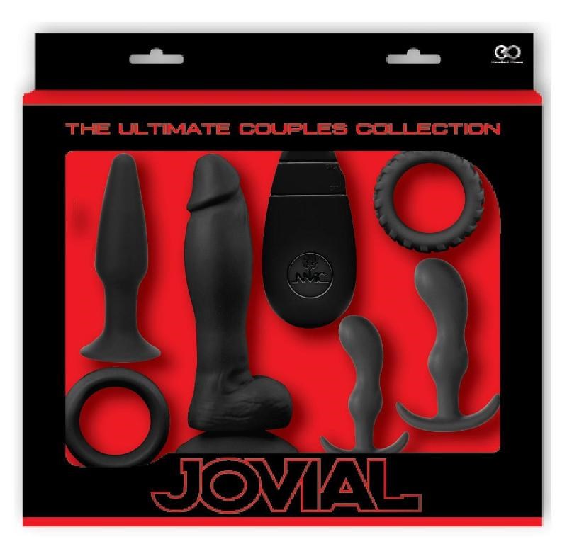 Jovial 6 Piece Anal Kit with Vibrating Butt Plug - - Butt Plugs