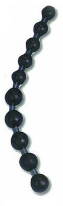 Jumbo Jelly Thai Beads Black - - Butt Plugs