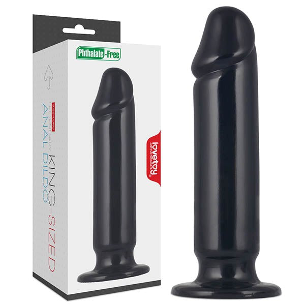 King Sized 9.25'' Anal Dildo - Black - - Anal Dildos