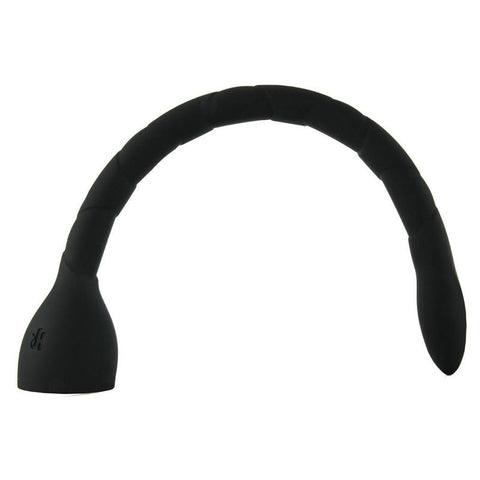 Kink In Deep Silicone Anal Snake Black by Doc Johnson - Anal Dildos