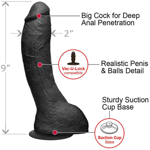 Kink The Perfect P-Spot Cock Black by Doc Johnson - Anal Dildos