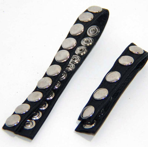 Leather Cock Rings With 5 Snap Locks by BDStyle - Cock Rings