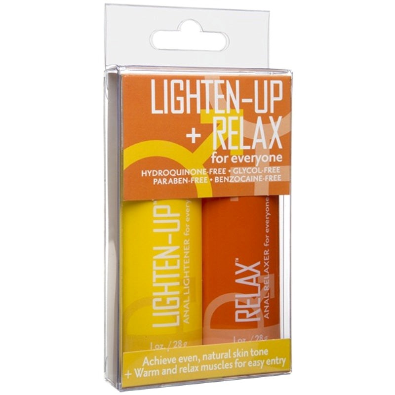 Lighten-Up + Relax 2-Pack Anal Lightener and Relaxer - - Delay and Excite Sprays