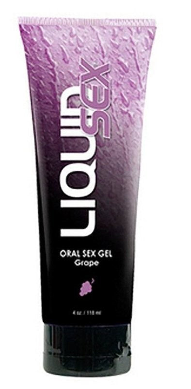 Liquid Sex Oral Sex Gel Grape 4 oz - - Delay and Excite Sprays