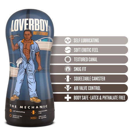 Loverboy The Mechanic Male Ass Stroker by Blush Novelties - Masturbators and Strokers