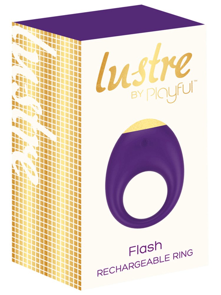 Lustre by Playful Flash Rechargeable Ring - - Cock Rings