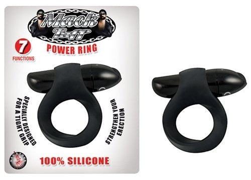 Mack Tuff Power Ring Black - - Cock Rings