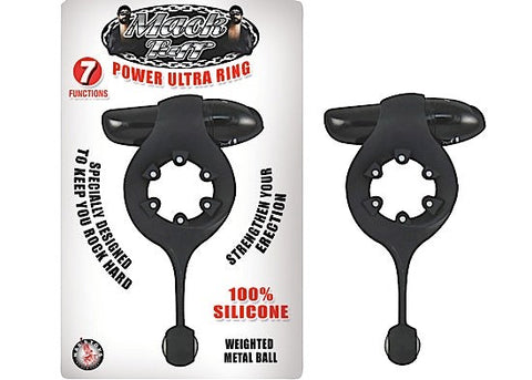 Mack Tuff Power Ultra Cock Ring Black by Nasstoys - Cock Rings