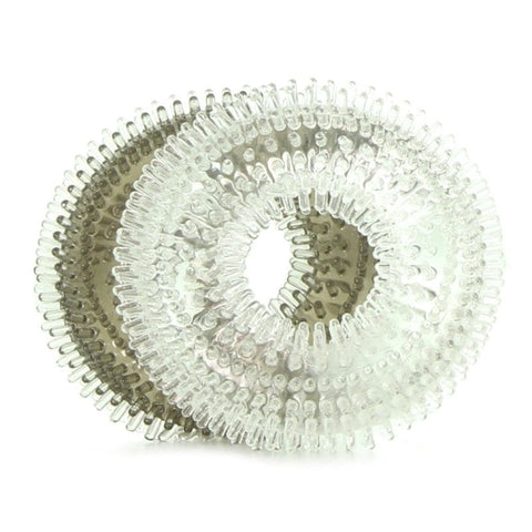 Mack Tuff Ribbed Cock Ring Set by Nasstoys - Cock Rings