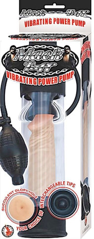 Mack Tuff Vibrating Power Penis Pump Black by Nasstoys - Pumps, Extenders and Sleeves