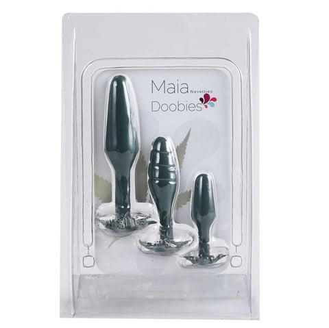 Doobies 420 3 Size Anal Trainer Set by Maia Toys - Butt Plugs