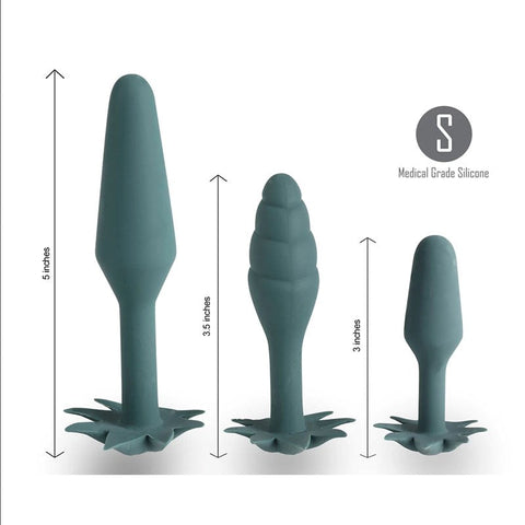 Doobies 420 3 Size Anal Trainer Set by Maia Toys - Butt Plugs