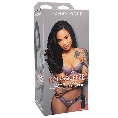 Main Squeeze Honey Gold Pussy Caramel by Doc Johnson - Realistic Butts And Vaginas