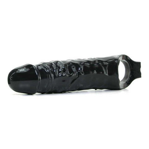 Mamba Black Cock Sheath Penis Sleeve by XR Brands - Pumps, Extenders and Sleeves