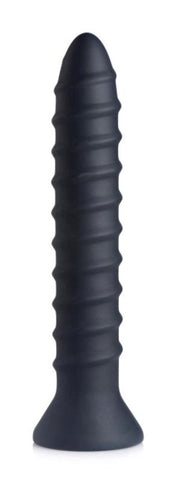 Master Series Power Screw 10X Spiral Silicone Vibrator - Butt Plugs