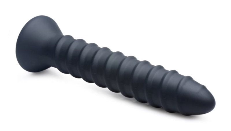 Master Series Power Screw 10X Spiral Silicone Vibrator - - Butt Plugs