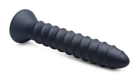 Master Series Power Screw 10X Spiral Silicone Vibrator - Butt Plugs