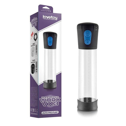 Maximizer Worx VX3 Auto Pro Pump by Lovetoy - Pumps, Extenders and Sleeves