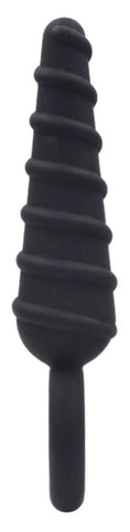 Metal O-Ring Spiral Silicone Anal Plug by BDStyle - Butt Plugs