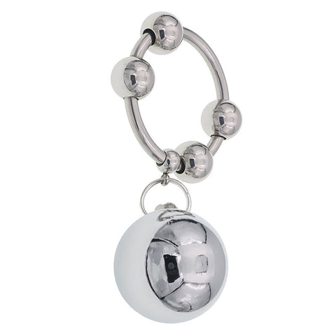 Metal Testicle Weight Hanger Cock Ring by BDStyle - Cock Rings