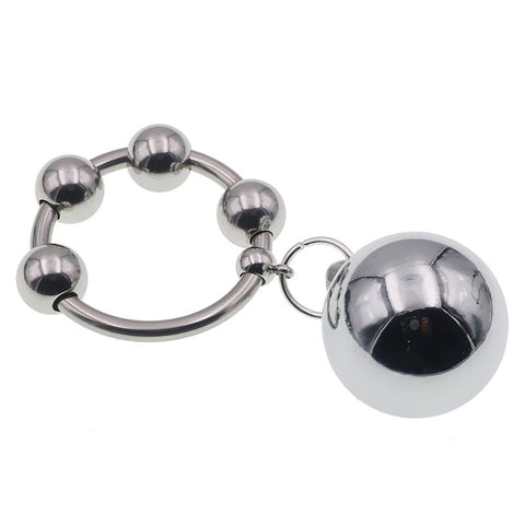 Metal Testicle Weight Hanger Cock Ring by BDStyle - Cock Rings