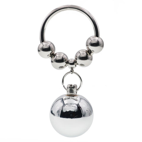 Metal Testicle Weight Hanger Cock Ring by BDStyle - Cock Rings