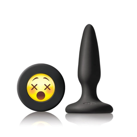 Mojis WTF Black Silicone Butt Plug by NS Novelties - Butt Plugs