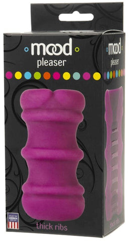 Mood Pleaser Thick Ribs Men's Masturbator by Doc Johnson - Masturbators and Strokers
