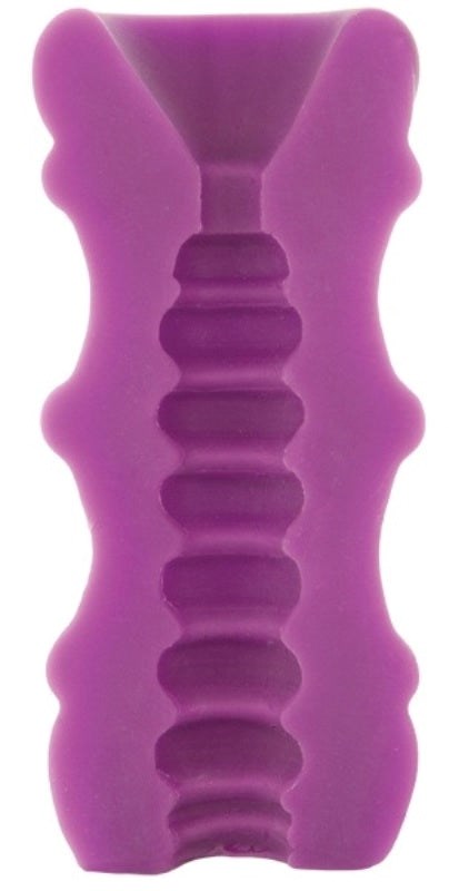 Mood Pleaser Thick Ribs Purple - - Masturbators and Strokers