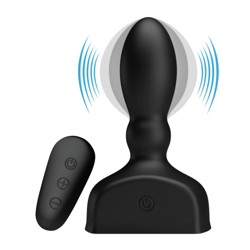 Mr Play Inflatable Vibrating Anal Plug - - Anal Vibrators