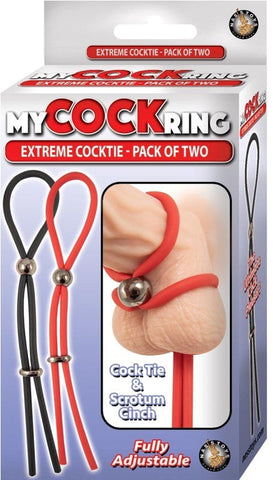 My Cockring Extreme Cocktie Pack Of Two by Nasstoys - Cock Rings