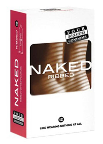 Naked Ribbed 12's Condom by Four Seasons - Condoms