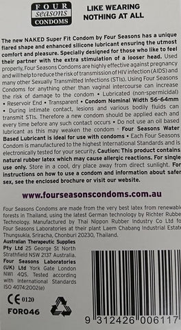 Naked Super Fit Condoms 12 Pack by Four Seasons - Condoms