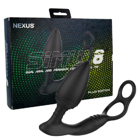 SIMUL8 PLUG EDITION Dual Motor Anal Cock and Ball Toy - Butt Plugs
