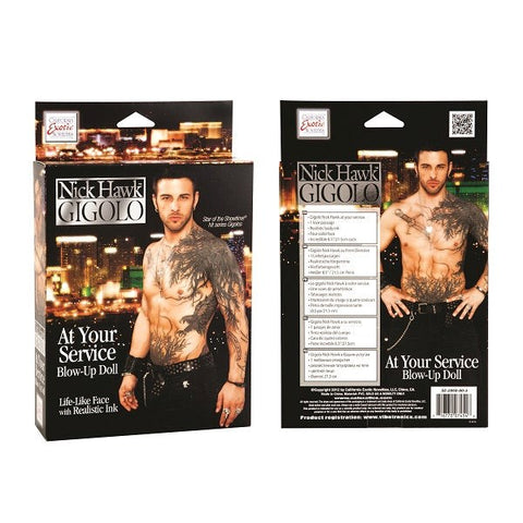 Nick Hawk GIGOLO At Your Service Blow-Up Doll - Love Dolls