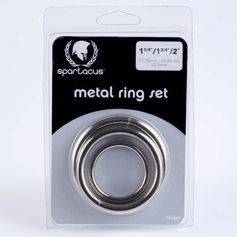 Nickel Metal C Ring Set by Spartacus Enterprises - Cock Rings