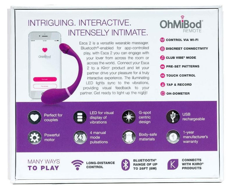 OhMiBod Esca 2 for Kiiroo - - Masturbators and Strokers