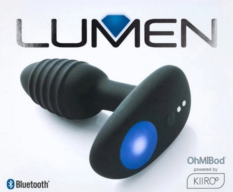 OhMiBod Lumen Black Anal Vibrator by Kiiroo - Anal Vibrators
