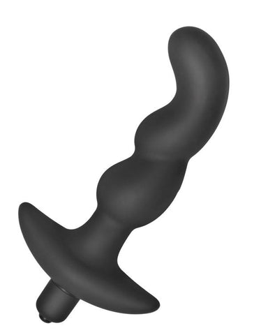 Onyx Black Silicone Vibrating Anal Plug by XR Brands - Anal Vibrators