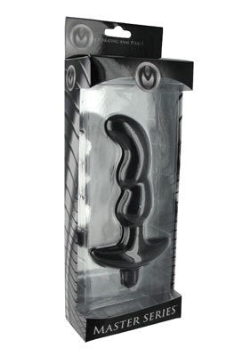 Onyx Black Silicone Vibrating Anal Plug by XR Brands - Anal Vibrators
