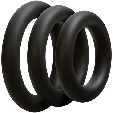 OptiMALE 3 C Ring Set Thick by Doc Johnson - Cock Ring Sets