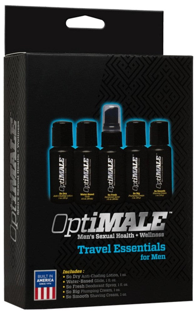 OptiMALE Travel Essentials for Men - - Delay and Excite Sprays