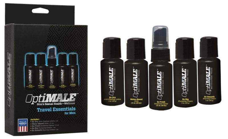 OptiMALE Travel Essentials for Men - - Delay and Excite Sprays