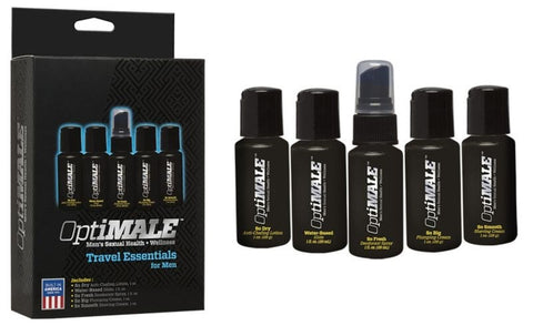 OptiMALE Travel Essentials for Men by Doc Johnson - Delay and Excite Sprays